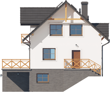 Фасад дома HDB-3298-91 Фасад дома HDB-3298-91