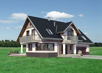 Фасад дома IHA-7666-64 Фасад дома IHA-7666-64