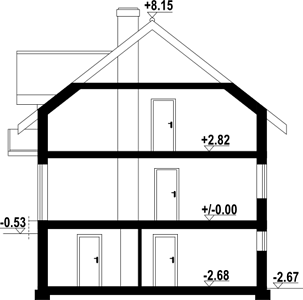 Фасад дома EGH-2983-88 Фасад дома EGH-2983-88